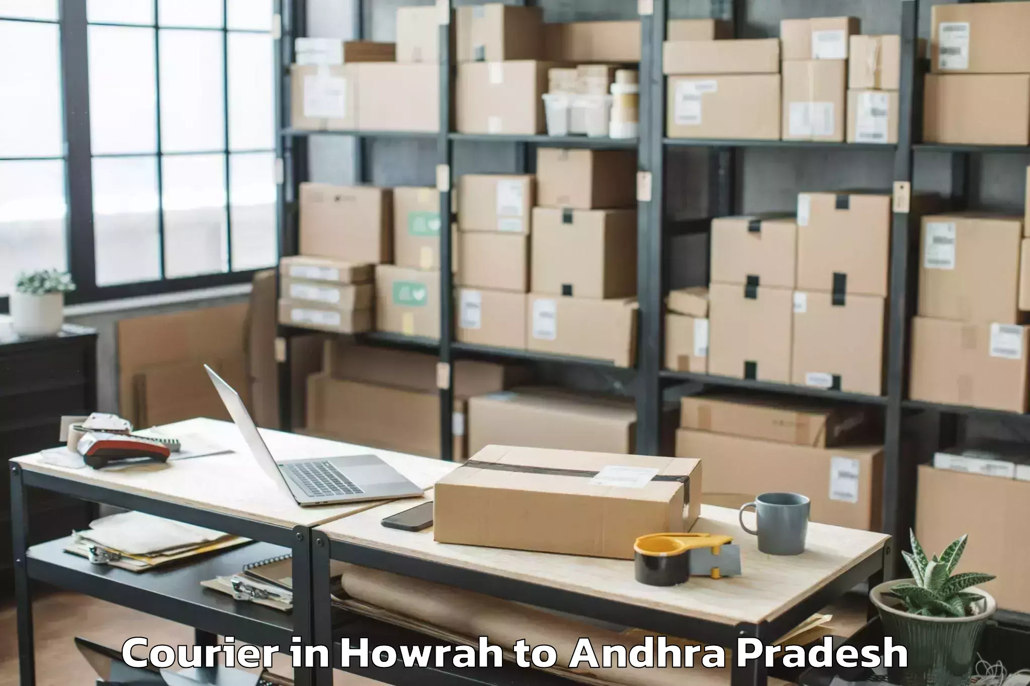 Book Your Howrah to Tadikonda Courier Today